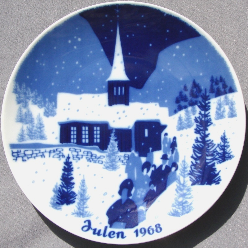 Porsgrund Christmas Plates, Mothers Day Plates, Fathers Day Plates
